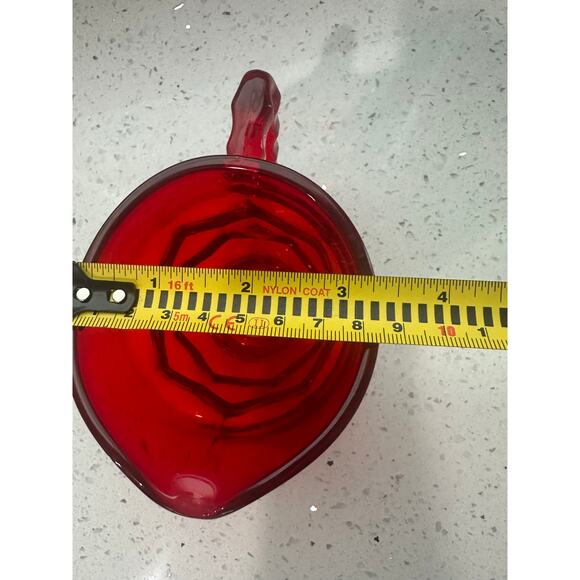 Vintage Viking Glass Georgian Ruby Red Glass Creamer Pitcher - Picture 3 of 3